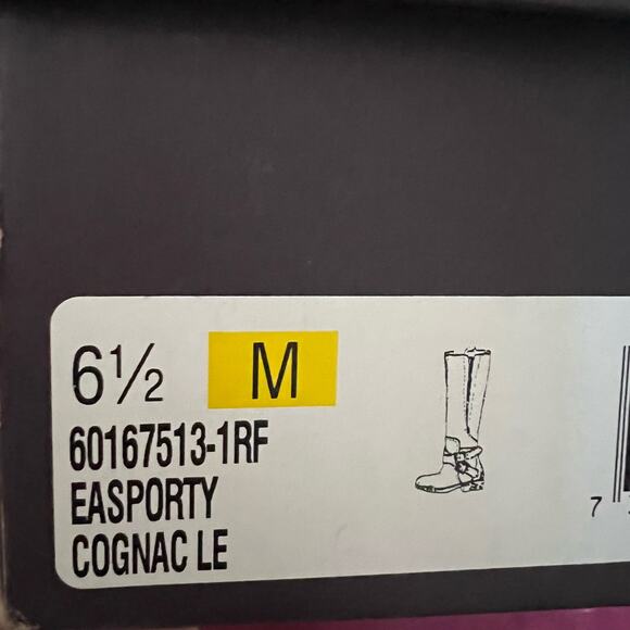 Enzo Angiolini Easporty Cognac Leather Riding Boots US 6.5 - Picture 11 of 11